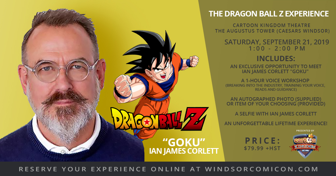 Led by Canadian voice actor Ian James Corlett, the Dragon Ball Z Experience...