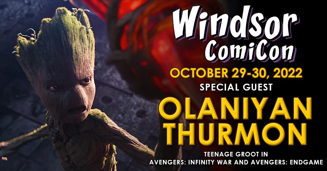 Teenage Groot actor Olaniyan Thurmon to attend Windsor ComiCon 2022
